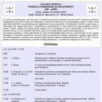 Ricerca e Formazione in Psicoterapia
