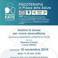 Gestire lo stress per vivere serenaMente