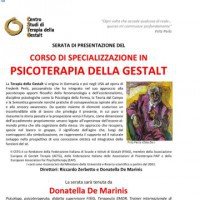 Corso di specializzazione in Psicoterapia della Gestalt
