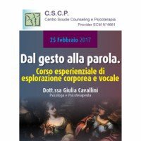 Dal gesto alla parola. Corso esperienziale di esplorazione corporea e vocale