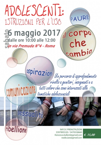 Adolescenti: istruzioni per l'uso Adolescenti: istruzioni per l'uso