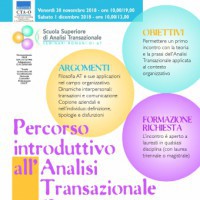 Percorso Introduttivo all'Analisi Transazionale Organizzativa (Corso "101")