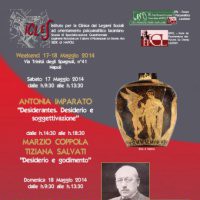 "Desiderantes. Desiderio e soggettivazione" e "Desiderio e godimento"