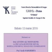 Dal lettino all'istituzione