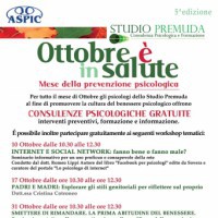 Ottobre è in Salute - Mese della Prevenzione Psicologica