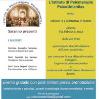 Open day  Istituto di Psicoterapia PsicoUmanitas
