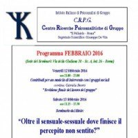 Seminari Centro Ricerche Psicoanalitiche di Gruppo