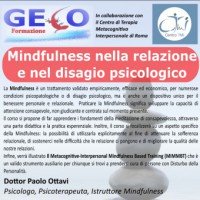 Mindfulness nella relazione e nel disagio psicologico