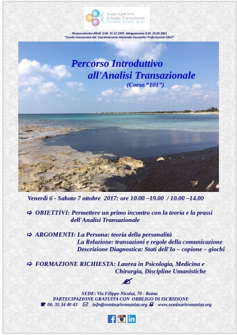 Corso Teorico Pratico Introduttivo in Analisi Transazionale (101)