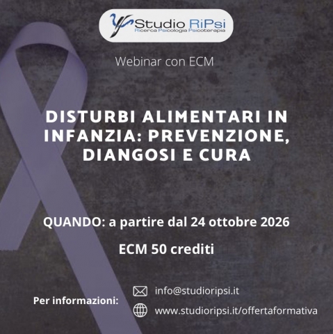 Disturbi alimentari in infanzia: prevenzione, diagnosi e cura