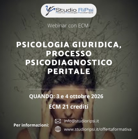 Psicologia giuridica, processo psicodiagnostico peritale