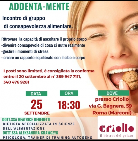 ADDENTA-MENTE. Come gestire la fame nervosa.