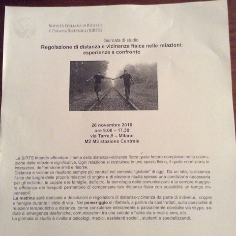 Regolazione di distanza e vicinanza fisica nelle relazioni