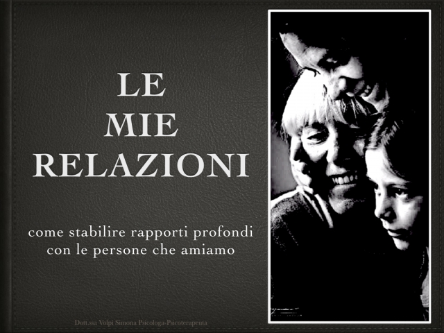 Le mie relazioni