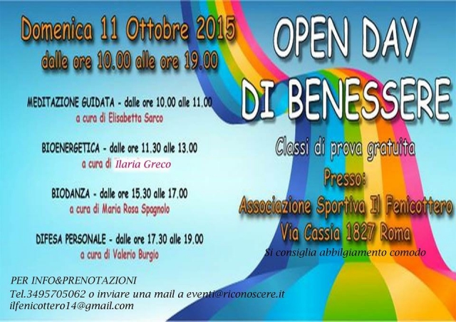 Open Day di Benessere
