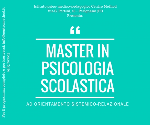 Master in Psicologia Scolastica Sistemico-Relazionale