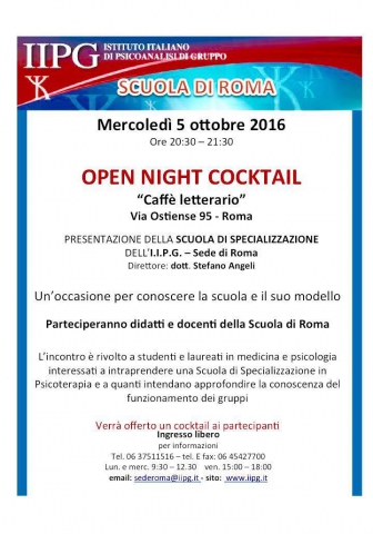 Open Night Cocktail - IIPG ROMA