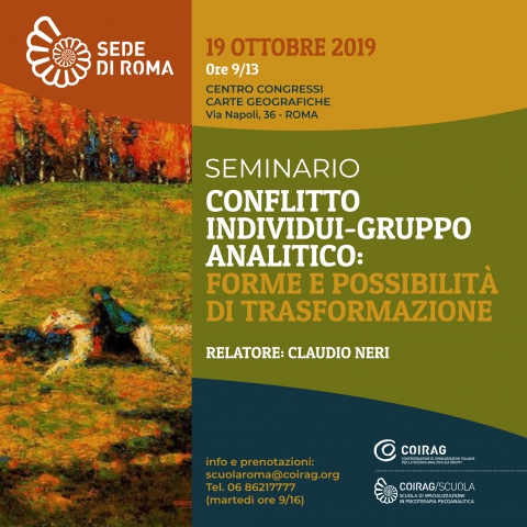 Conflitto individui-gruppo analitico: forme e possibilità di trasformazione