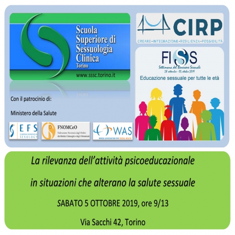 La rilevanza dell’attività psicoeducazionale in situazioni che alterano la salute sessuale