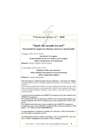 Quel che accade tra noi. Psicoanalisi di coppia tra relazione amorosa e genitorialit&agrave;