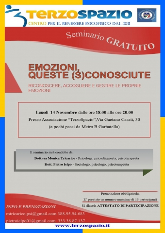 Emozioni queste (s)conosciute