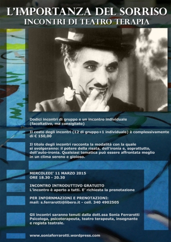 L’importanza del sorriso - Ciclo di incontri di Teatro Terapia