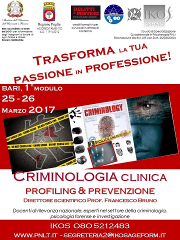 Criminologia clinica - Profiling e prevenzione