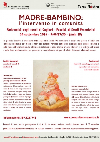 Madre-bambino: l'intervento in comunità