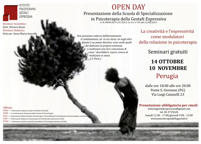 OPEN DAY - Scuola di Psicoterapia Gestalt Espressiva (Perugia)