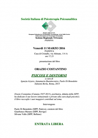 Psicosi e Dintorni di Orazio Costantino