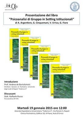 Psicoanalisi di gruppo in setting istituzionali