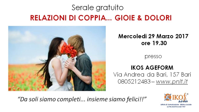 Serale Gratuito: Relazioni di coppia tra gioie e dolori