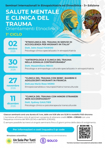 Seminari internazionali in Etnopsichiatria ed Etnoclinica (3a ed.)