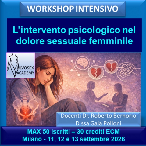 L&rsquo;intervento psicologico nel dolore sessuale femminile
