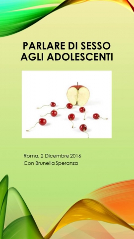 Parlare di sesso agli adolescenti
