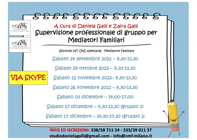 Supervisione per Mediatori Familiari