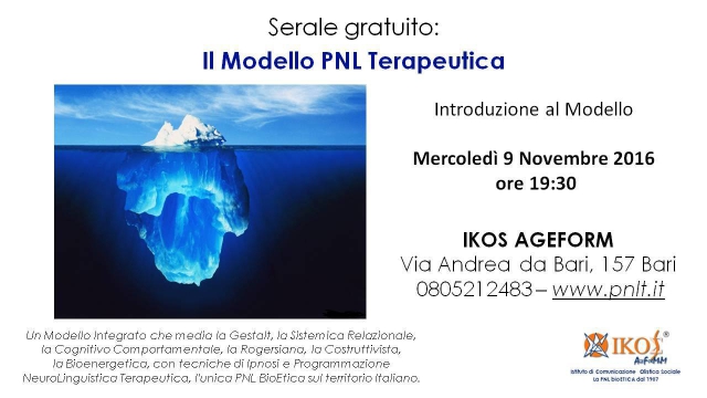 Openday - Il Modello Programmazione NeuroLinguistica Terapeutica