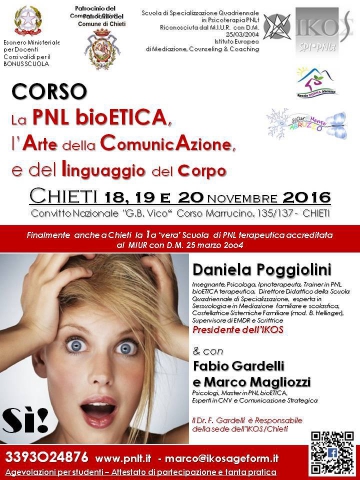 La PNL bioEtica, l'Arte della ComunicAzione e del linguaggio del Corpo