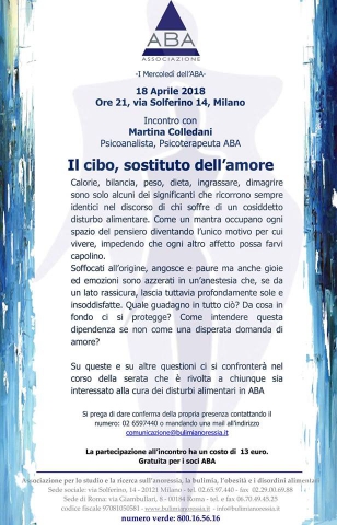 Il cibo, sostituto dell'amore