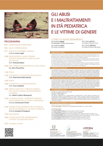 Gli abusi e i maltrattamenti in età pediatrica e le vittime di genere