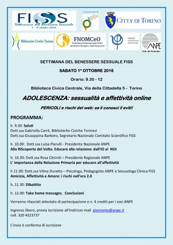 Adolescenza: sessualità e affettività online.
