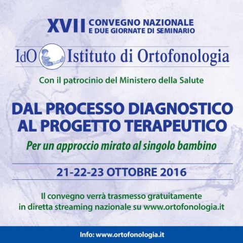 XVII Convegno: Dal processo diagnostico al progetto terapeutico
