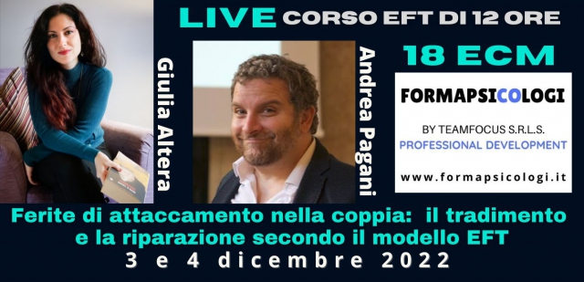 Ferite di attaccamento nella coppia: tradimento e riparazione (modello EFT)
