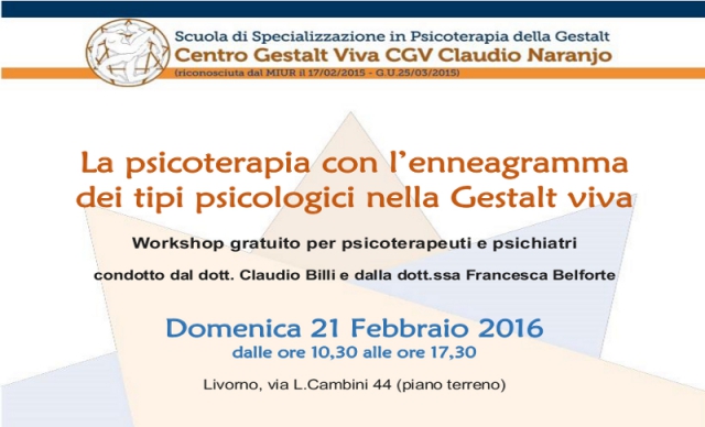 La Psicoterapia con l' Enneagramma dei tipi psicologici nella Gestalt viva