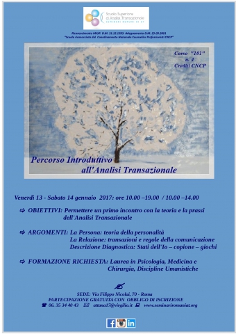 Corso Teorico Pratico Introduttivo in Analisi Transazionale (101)