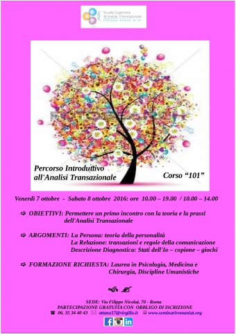 Corso Teorico Pratico Introduttivo in Analisi Transazionale (101)