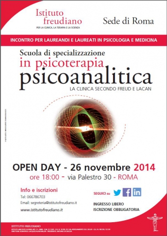 Porte aperte all'Istituto Freudiano (sede di Roma) Clinica e teoria sulla traccia di Freud e Lacan