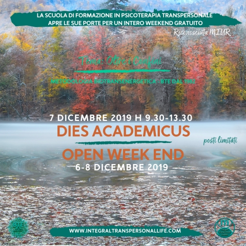 Open Weekend della Scuola di Psicoterapia Transpersonale