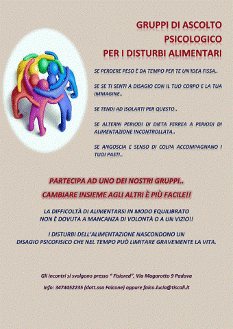 Gruppo di ascolto psicologico sui disturbi alimentari