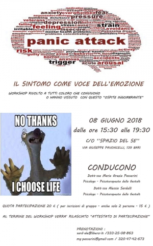 Attacco di panico:il sintomo come voce dell'emozione